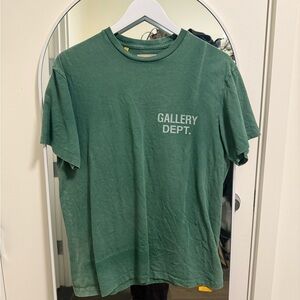 GALLERY DEPT GREEN T-SHIRT TEE MEDIUM TOP